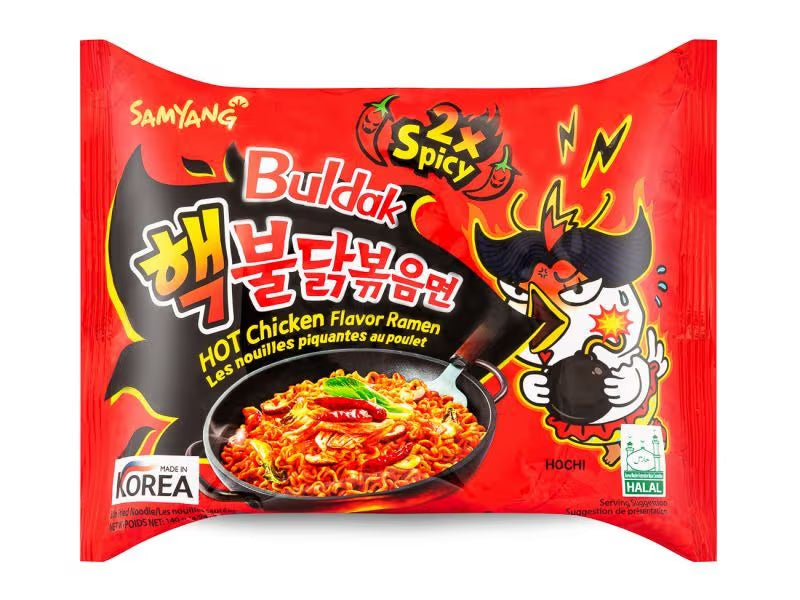 Samyang Buldak Hot Chicken Ramen 2x Spicy – extra hot Korean instant noodles