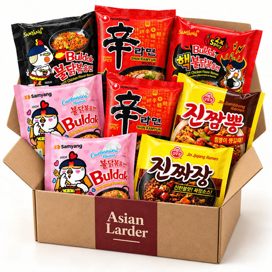 Korean Ramen Variety Box – 8 Packs, 6 Flavours