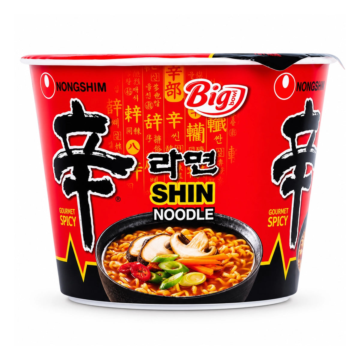 Nongshim Big Bowl Shin Noodle 114g Korean spicy instant noodle bowl