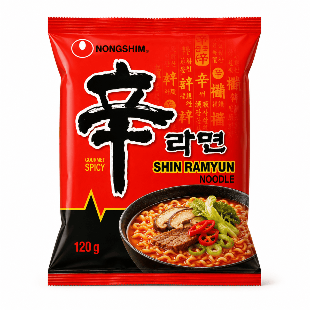 Nongshim Shin Ramyun Spicy Korean Instant Noodles 120g