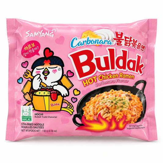 Samyang Buldak Carbonara Hot Chicken Ramen 130g pack