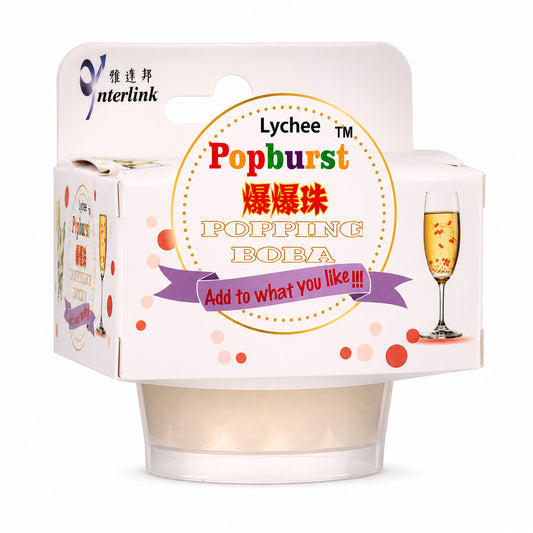 RW Popburst Lychee Popping Boba 130g pack